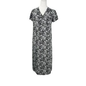 Baby And Me Maternity Black White Dainty Floral Size Small